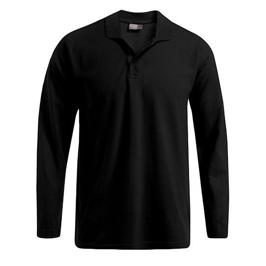 [1000051638] (4600) Men´s Heavy Polo Long Sleeve [E4600] (S, Black)