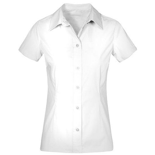 Women´s Poplin Shirt Short Sleeve [E6305]