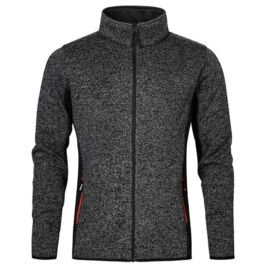 [1000208030] (7700) Men´s Knit Jacket Workwear [E7700] (S, Heather Graphite)