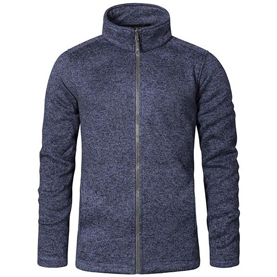 [1000208058] (7720) Men´s Knit Fleece Jacket C+ [E7720] (S, Heather Blue)