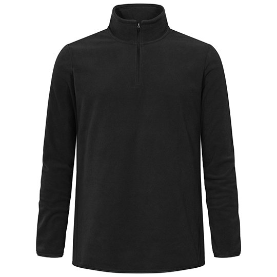 [1000334334] (7921) Men´s Recycled Fleece Troyer [E7921] (S, Black)