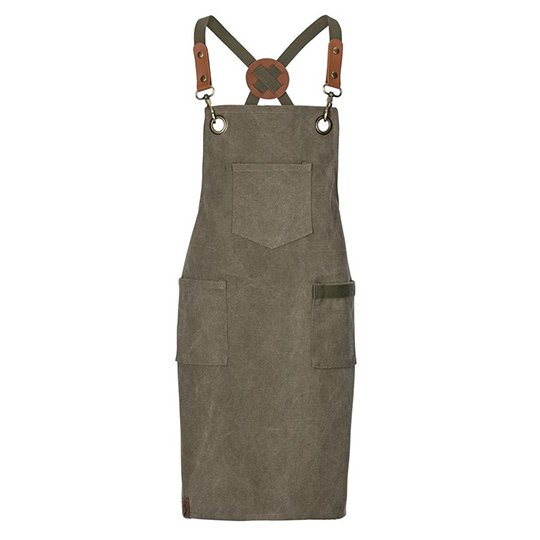 [1000307173] (28714) Kids Apron Canvas [EX287] (Olive)