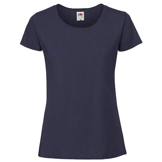 [1000220172] (61-424-0) Ladies Iconic 195 Ringspun T [F186] (XS, Navy)