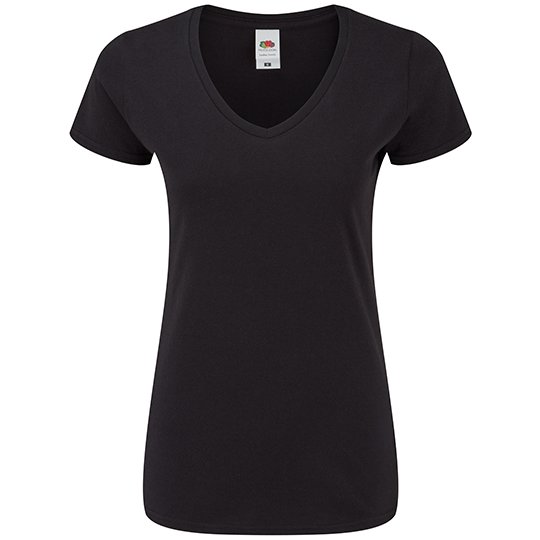 [1000294698] (61-444-0) Ladies´ Iconic 150 V Neck T [F274] (XS, Black)