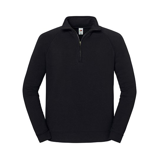 [1000413693] (0622880) Iconic Premium Zip Neck Sweat [F383] (S, Black)