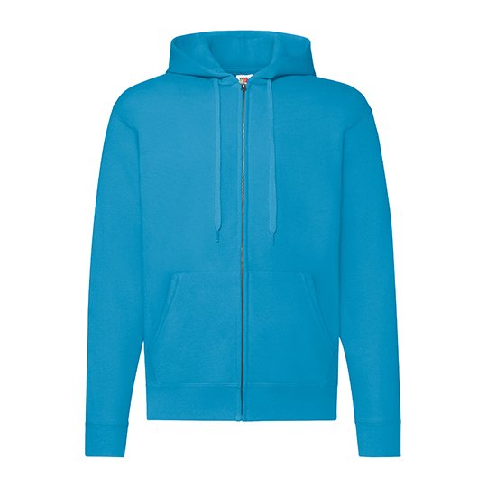 [1000058487] (62-062-0) Classic Hooded Sweat Jacket [F401N] (S, Azure Blue)