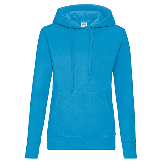 [1000058746] (62-038-0) Ladies´ Classic Hooded Sweat [F409] (XS, Azure Blue)