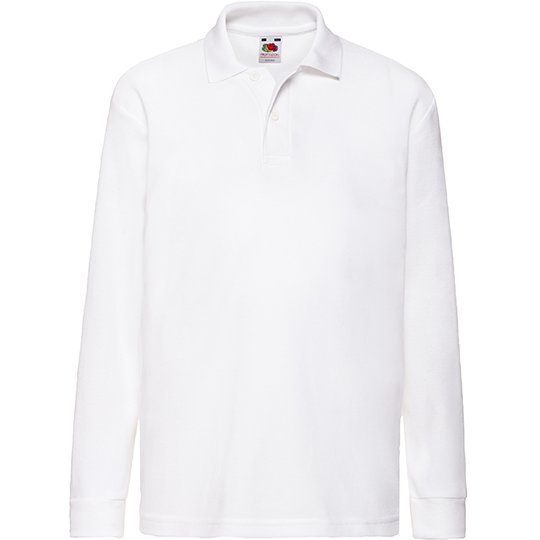 (63-201-0) Kids´ Long Sleeve 65/35 Polo [F504K]