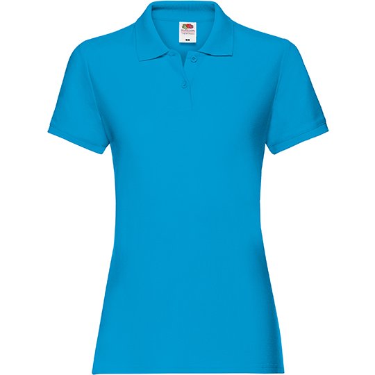 [1000060675] (63-030-0) Ladies´ Premium Polo [F520] (XS, Azure Blue)