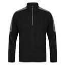 (LV571) Adults 1/4 Zip Midlayer With Contrast Panelling [FH571]