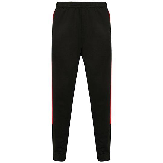 [1000237189] (LV881) Adults Knitted Tracksuit Pants [FH881] (S, Black / Red)