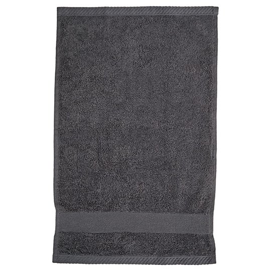 [1000323623] (92UA-7477B-6) Organic Cozy Guest Towel [FT100GN] (Dark Grey)
