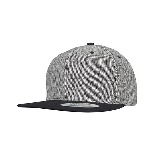 (6089MS) Melange Solid Snapback