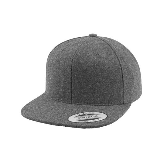 [FX6689M] (6689M) Melton Wool Snapback Cap [FX6689M]