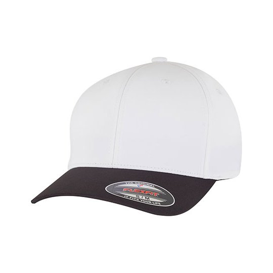 [1000415284] (9295) Flexfit Tech Water Repellent Cap [FX9295] (S/M, Black / White)