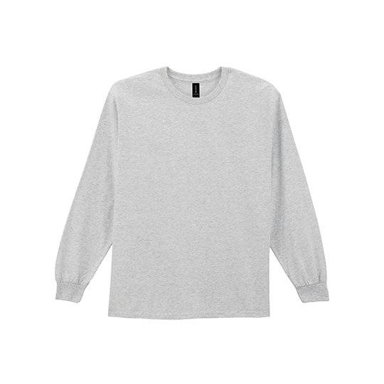 [1000066252] (2400) Ultra Cotton™ Long Sleeve T-Shirt [G2400] (S, Ash Grey (Heather))