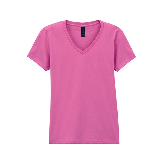 [1000068514] (64V00L) Softstyle® Women´s V-Neck T-Shirt [G64V00L] (S, Azalea)