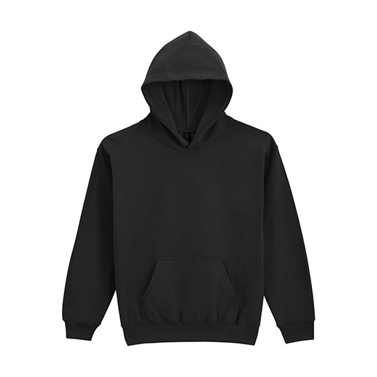 [1000354441] (SF500B) Softstyle® Midweight Fleece Youth Hoodie [GSF500K] (XS (104/110), Black)