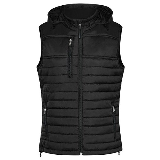[1000332143] (1302) Women´s Hooded Performance Body Warmer [HRM1302] (XS, Black)
