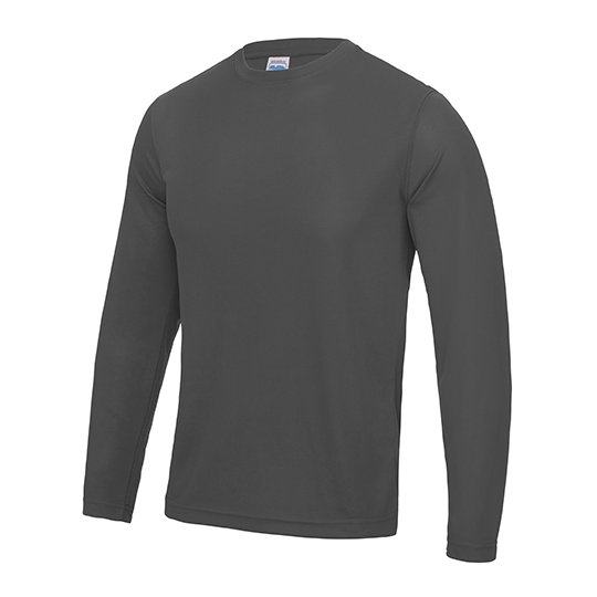 [1000077790] Long Sleeve Cool T [JC002] (S, Charcoal (Solid))