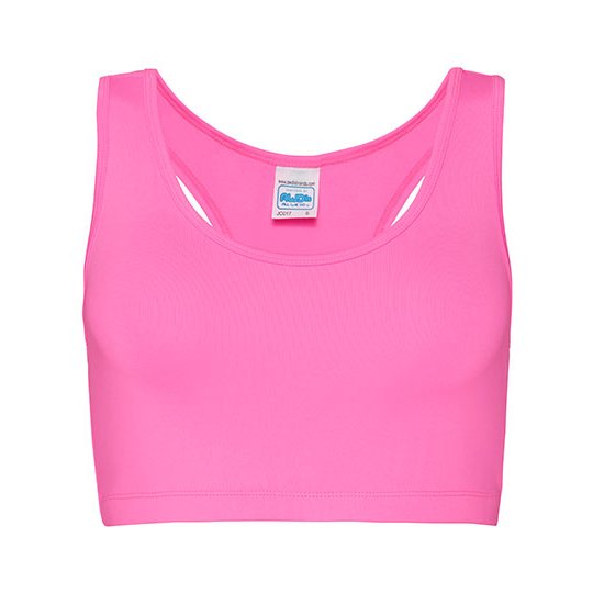 [1000209450] Women´s Cool Sports Crop Top [JC017] (XS, Electric Pink)