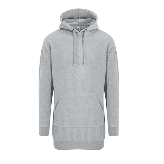[1000255761] Hoodie Dress [JH015] (XS, Heather Grey)