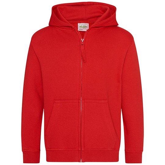 [1000081732] (JH050J) Kids´ Zoodie [JH050K] (3/4 (XS), Fire Red)
