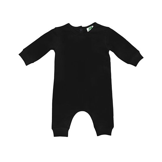 [1000285077] (SWRBSUIT) Baby Playsuit Long Sleeve [JHK325] (3 months, Black)
