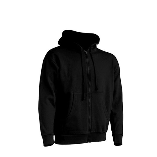 [1000083777] (SWUAHOOD) Zipped Hooded Sweater [JHK422] (XS, Black)