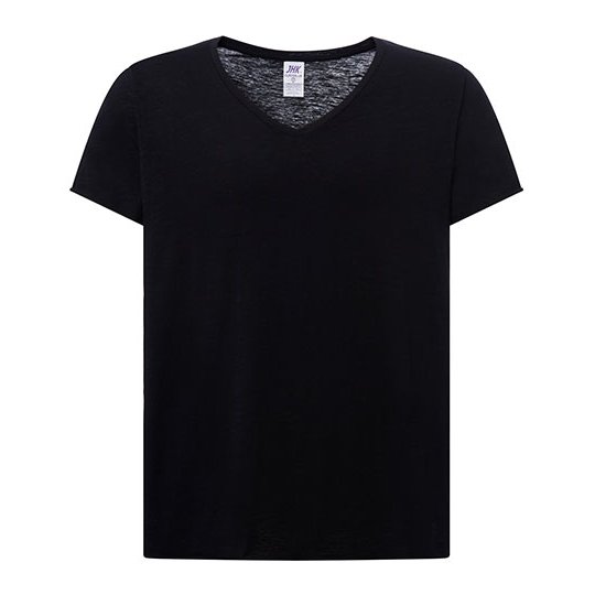 [1000084152] (CURVSSLUB) Ladies´ Curves Slub T-Shirt [JHK603] (S, Black)