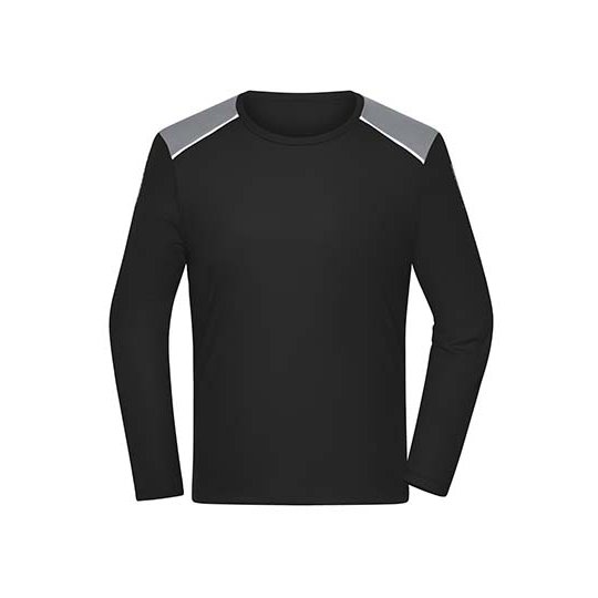 [1000422889] Men´s Running Shirt Longsleeve [JN1386] (S, Black)