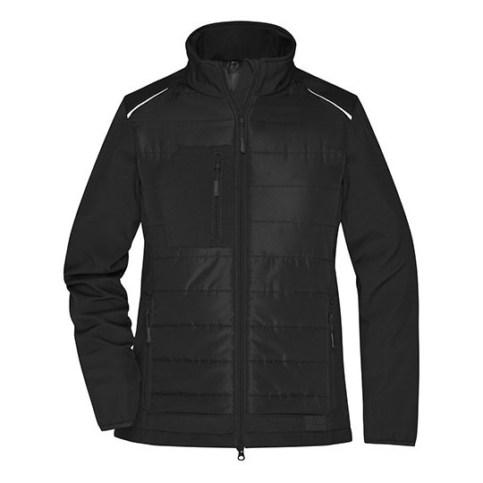[1000316353] Ladies´ Hybrid Jacket [JN1819] (XS, Black / Black)