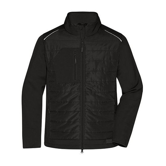 [1000316393] Men´s Hybrid Jacket [JN1820] (XS, Black / Black)