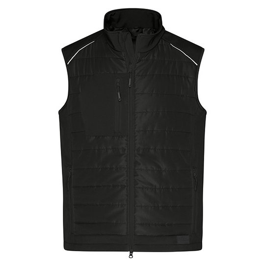 [1000316483] Men´s Hybrid Vest [JN1822] (XS, Black / Black)