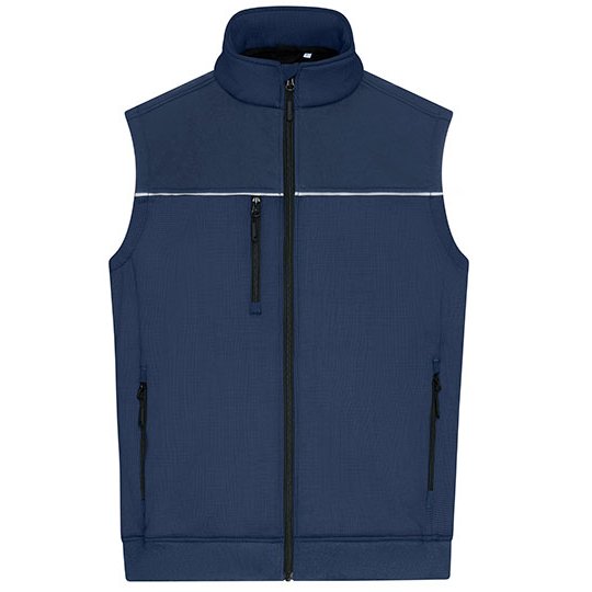 [1000361288] Hybrid Workwear Vest [JN1867] (XS, Navy / Navy)