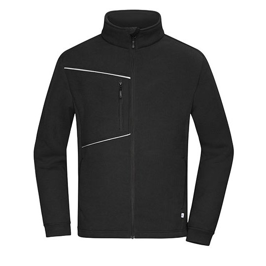 [1000402060] Fleece Jacket - Corduroy Look [JN1870] (XS, Black)