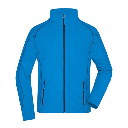[1000089959] Men´s Structure Fleece Jacket [JN597] (S, Aqua / Navy)