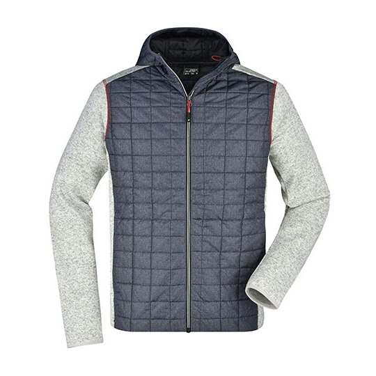 (JN772) Men´s Knitted Hybrid Jacket