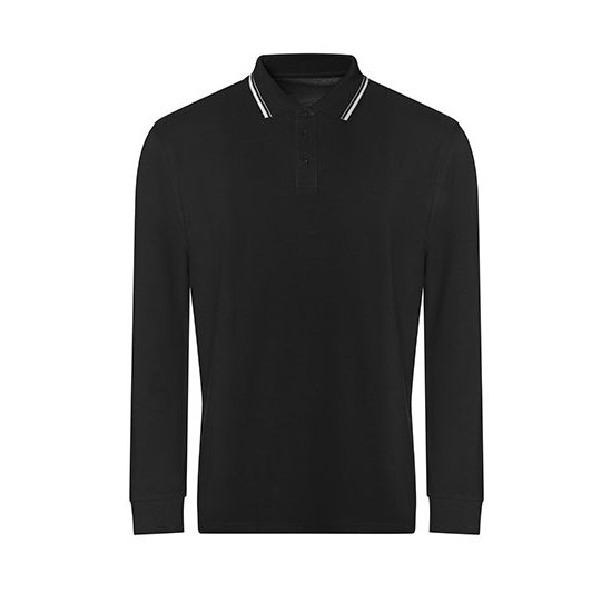 (JP103) Long Sleeve Tipped 100 Polo