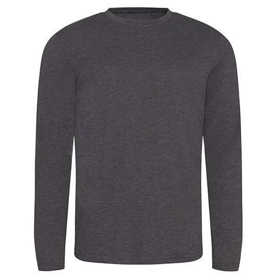 [1000232125] Long Sleeve Tri-Blend T [JT002] (S, Heather Charcoal)