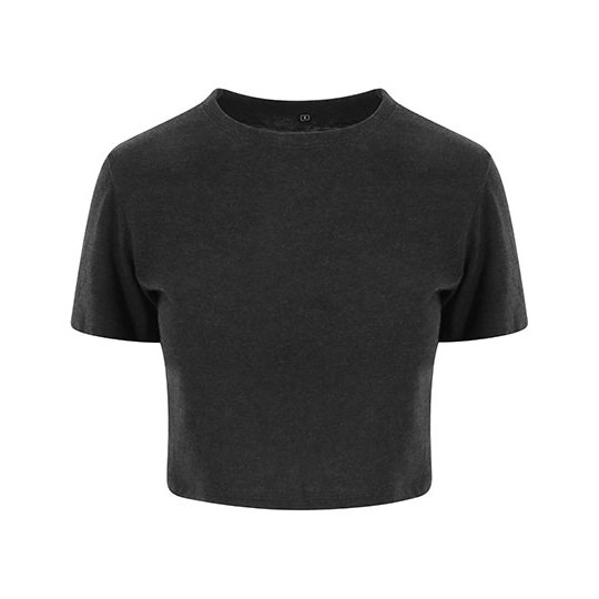 [1000256236] Women´s Tri-Blend Cropped T [JT006] (XS, Heather Black)