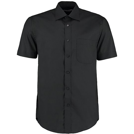 [1000093561] (KK102) Men´s Classic Fit Business Shirt Short Sleeve [K102] (37 (S/14H), Black)