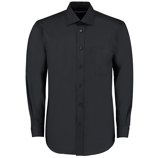 [1000093616] (KK104) Men´s Classic Fit Business Shirt Long Sleeve [K104] (37 (S/14H), Black)