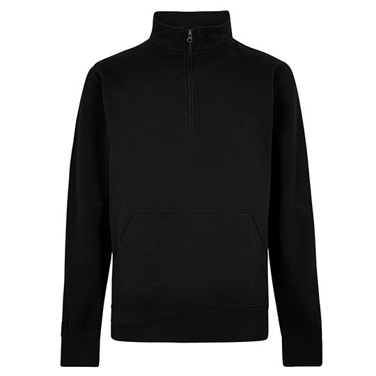 [1000387530] (KK339) Regular Fit 1/4 Zip Pique Sweatshirt [K339] (S, Black)