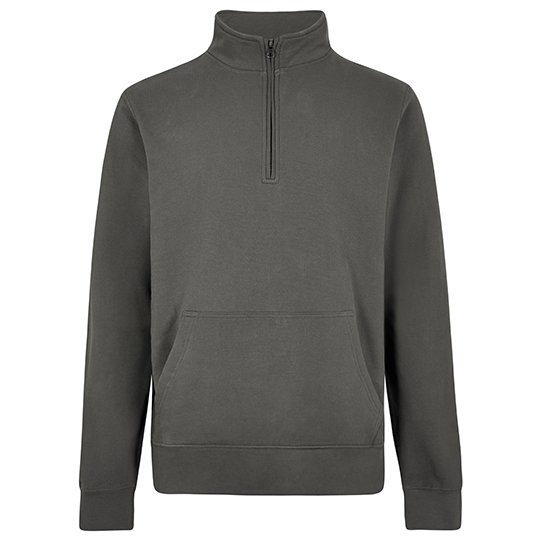 (KK339) Regular Fit 1/4 Zip Pique Sweatshirt [K339]