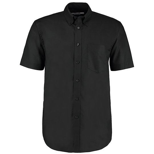 [1000094692] (KK350) Men´s Classic Fit Workwear Oxford Shirt Short Sleeve [K350] (38 (15), Black)