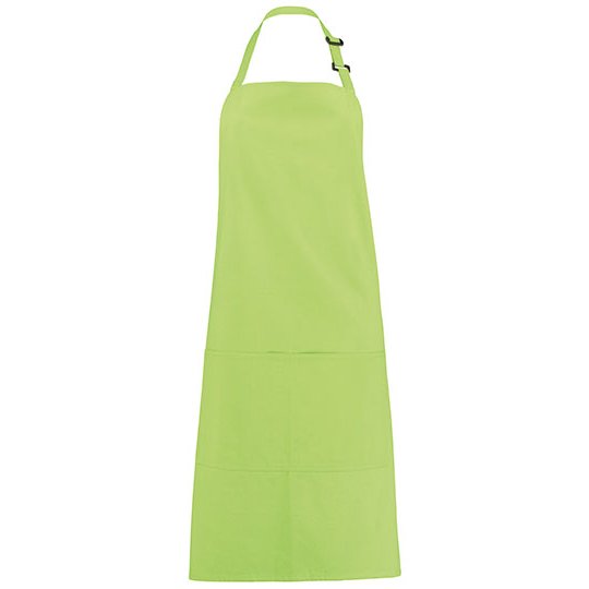 [1000096122] (KK515) Bib Superwash® 60º Bar Apron Unisex [K515] (Lime)