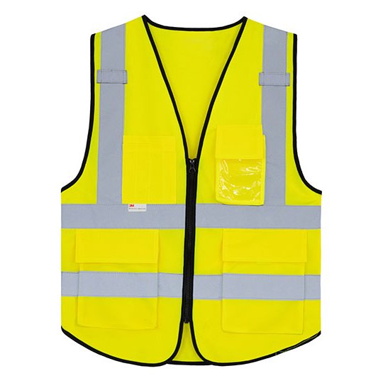 [1000345076] (KXPMF) Premium Multifunctional Executive Safety Vest Munich [KX030] (S/M, Signal Yellow)
