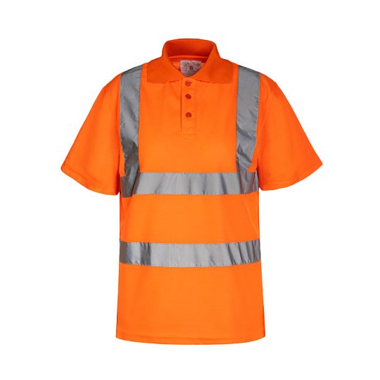 [1000111129] (KXPOLO) Hi-Vis Basic Polo Shirt Liverpool [KX070] (S, Signal Orange)