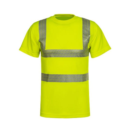 [1000240272] (KXBRS) Hi-Vis Broken Reflective Premium T-Shirt Alhambra [KX072] (S, Signal Yellow)